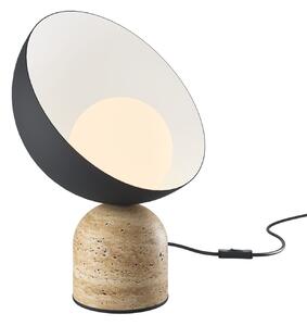 Lampada Da Tavolo Contemporanea Tavo Pietra Calcarea Nera 1 Luce G9