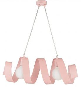 Sospensione Helix 2 Luci Rosa LuceArt Classic