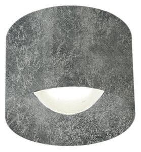 Plafoniera Contemporanea Pocket Metallo Foglia Argento Led 15W
