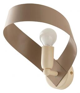 Applique Moderna Primula 1 Luce Tortora e Avorio LuceArt Classic