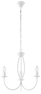 Lampadario Rustico Botte 3 Luci Bianco LuceArt Classic