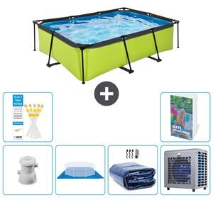 Piscina fuori terra rettangolare - 220x150x65 cm - 5 pezzi - Modello S278
