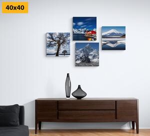 Set di quadri fascino della natura - 4x 40x40