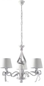 Lampadario Shabby Chic Lucy 3 Luci Bianco LuceArt Classic