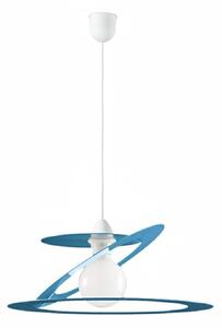 Sospensione Geko 1 Luce Blu e Bianco LuceArt Classic
