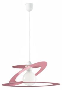 Sospensione Geko 1 Luce Rosa e Bianco LuceArt Classic