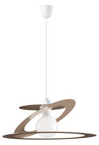 Sospensione Geko 1 Luce Tortora e Bianco LuceArt Classic