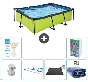 Piscina fuori terra rettangolare - 220x150x65 cm - 5 pezzi, acciaio S235