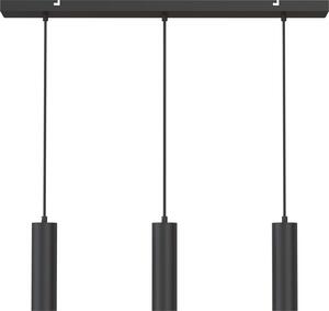 Lampada a sospensione Calex, rotonda, a 3 luci, cilindrica, esclusa lampadina GU10, colore nero