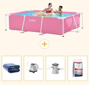 Piscina fuori terra rettangolare - 220x150x60 cm - 5 pezzi - Modello SCB54