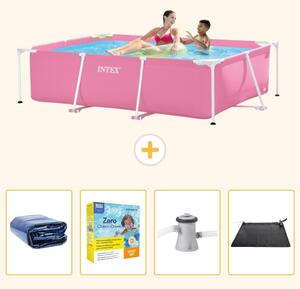 Piscina fuori terra rettangolare - 220x150x60 cm - 5 pezzi - Modello SCB11