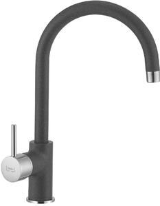 Miscelatore per lavello con doccia VITALIA cromo nero SFTVIGR26