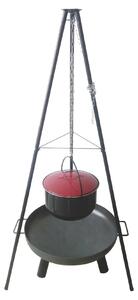 Griglia Girevole Braciere con pentola e 2 supporti per salmone alla fiamma 2341