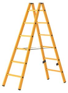 Scala a pioli in vetroresina Hymer con pioli comfort, 2x6 pioli