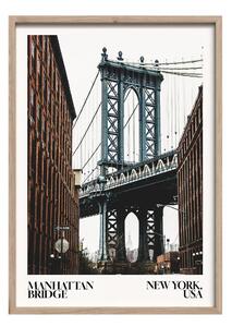 Dipinto stampato con cornice inclusa 50x70 cm NY Bridge – Styler