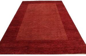 Tappeto Essenzia Geometrico Rosso Scuro Rosso Chiaro 201x296 Cm
