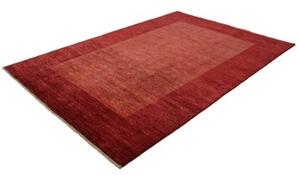 Tappeto Essenzia Geometrico Rosso Scuro Rosso Chiaro 201x296 Cm