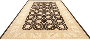 Tappeto Zigler Fine Floreale Nero Avorio 250x363 Cm