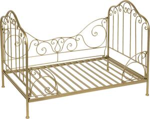Clayre & Eef Cestino per cani 80x53x58 cm Ferro color oro