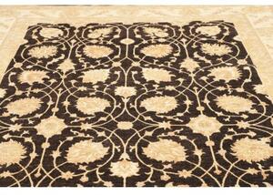 Tappeto Zigler Fine Floreale Nero Avorio 250x363 Cm