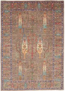Tappeto Floralia Stilizzato Marrone Taupe Multicolore 169x241 Cm