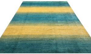 Tappeto Essenzia Geometrico Azzurro Giallo 199x292 Cm