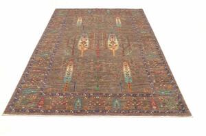 Tappeto Floralia Stilizzato Marrone Taupe Multicolore 169x241 Cm