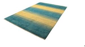 Tappeto Essenzia Geometrico Azzurro Giallo 199x292 Cm