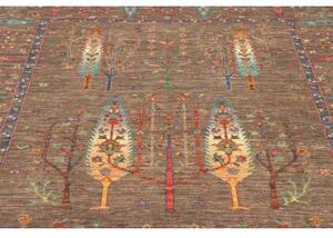 Tappeto Floralia Stilizzato Marrone Taupe Multicolore 169x241 Cm