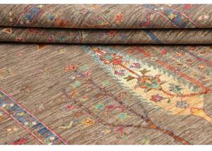 Tappeto Floralia Stilizzato Marrone Taupe Multicolore 169x241 Cm