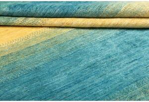 Tappeto Essenzia Geometrico Azzurro Giallo 199x292 Cm