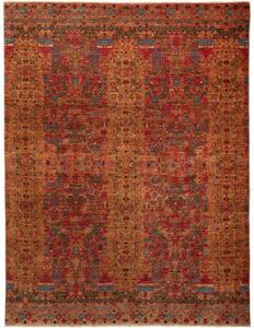 Tappeto Floralia Stilizzato Ruggine Rosso 167x217 Cm