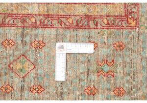 Tappeto Kairo Geometrico Verde Petrolio Rosso Mattone 153x207 Cm