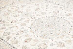 Tappeto Nain 9la Medaglione Floreale Avorio Blu Chiaro 202x293 Cm