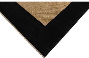 Tappeto Essenzia Geometrico Nero Beige 142x201 Cm