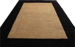 Tappeto Essenzia Geometrico Nero Beige 142x201 Cm