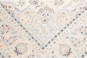 Tappeto Nain 9la Medaglione Floreale Avorio Blu Chiaro 202x293 Cm