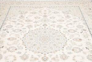 Tappeto Nain 9la Medaglione Floreale Avorio Blu Chiaro 202x293 Cm