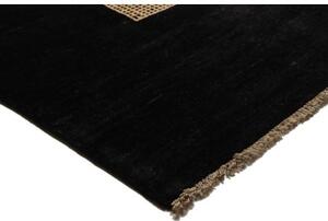 Tappeto Essenzia Geometrico Nero Beige 142x201 Cm