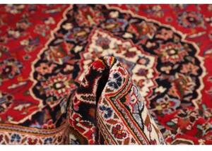 Tappeto Ardakan Medaglione Floreale Rosso Blu Scuro 205x310 Cm