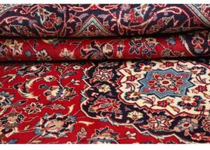 Tappeto Ardakan Medaglione Floreale Rosso Blu Scuro 197x304 Cm