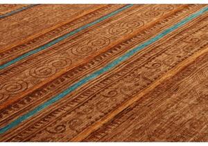 Tappeto Istintia Geometrico Marrone Turchese 144x212 Cm