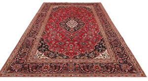 Tappeto Ardakan Medaglione Floreale Rosso Blu Scuro 205x310 Cm