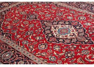 Tappeto Ardakan Medaglione Floreale Rosso Blu Scuro 197x304 Cm