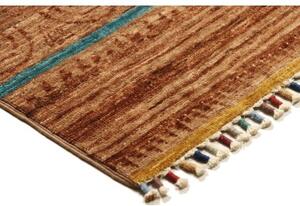 Tappeto Istintia Geometrico Marrone Turchese 144x212 Cm