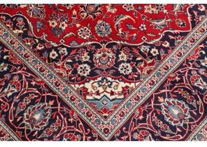 Tappeto Ardakan Medaglione Floreale Rosso Blu Scuro 197x304 Cm