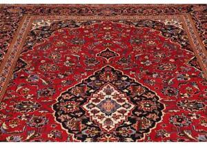 Tappeto Ardakan Medaglione Floreale Rosso Blu Scuro 205x310 Cm