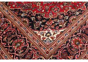 Tappeto Ardakan Medaglione Floreale Rosso Blu Scuro 205x310 Cm