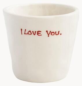 Tazzine da caffè dipinte a mano I Love You 6 pz
