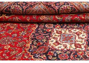 Tappeto Ardakan Medaglione Floreale Rosso Blu Scuro 254x356 Cm